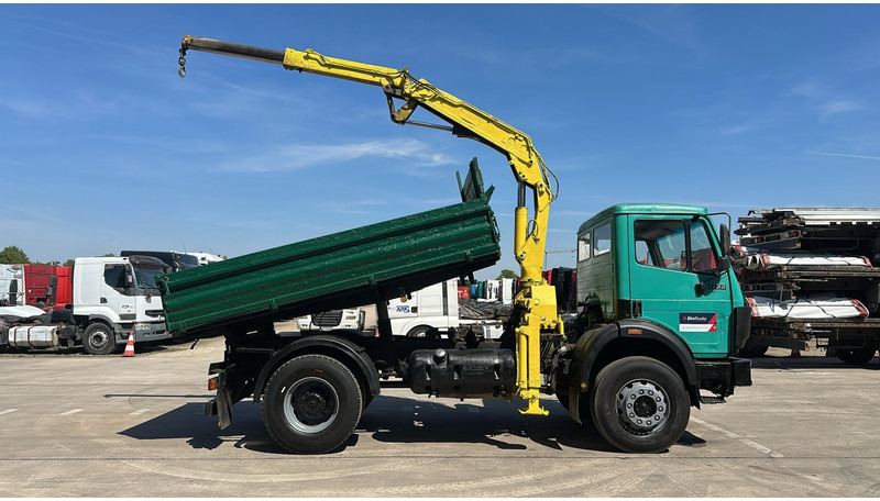 Mercedes-Benz SK 1722 (4X4 / LAMES / GRAND PONT / GRUE / TRES PROPRE / BIG HUB / STEEL SUSP. / V6) - Savivartis sunkvežimis, Sunkvežimis su kranu: foto 4 Mercedes-Benz SK 1722 (4X4 / LAMES / GRAND PONT / GRUE / TRES PROPRE / BIG HUB / STEEL SUSP. / V6) - Savivartis sunkvežimis, Sunkvežimis su kranu: foto 4