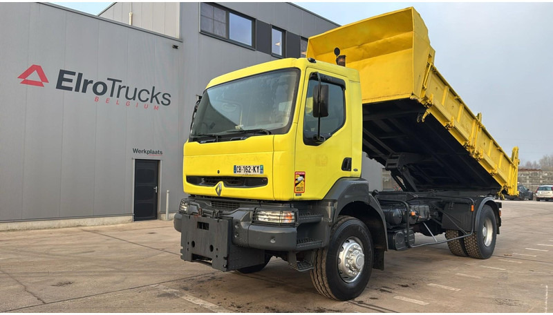 Renault KERAX 340 (4X4 / CAMION FRANCAIS / PARFAIT ETAT / LAMES / BOITE ET POMPE MANUELLE / FRENCH TRUCK) - Savivartis sunkvežimis: foto 1 Renault KERAX 340 (4X4 / CAMION FRANCAIS / PARFAIT ETAT / LAMES / BOITE ET POMPE MANUELLE / FRENCH TRUCK) - Savivartis sunkvežimis: foto 1