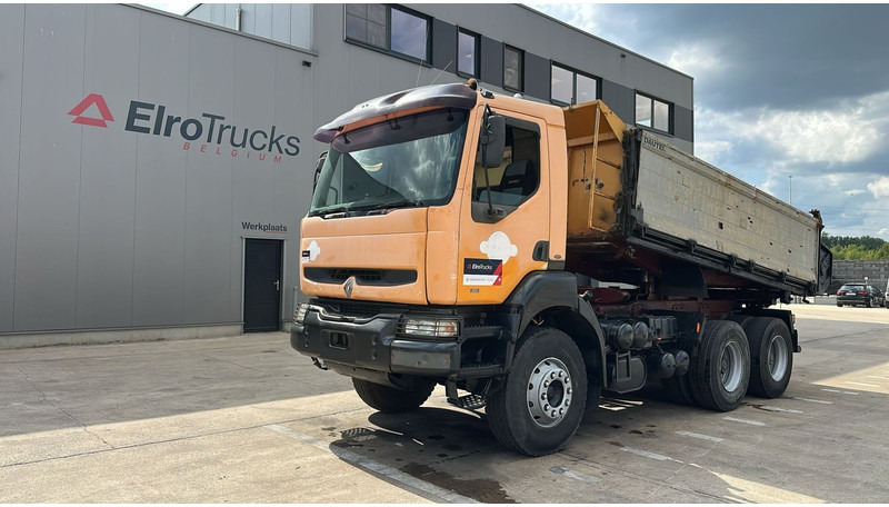 Renault Kerax 385 (POMPE MANUELLE / MANUAL PUMP / 6X4 / LAMES / GRAND PONT) - Savivartis sunkvežimis: foto 1 Renault Kerax 385 (POMPE MANUELLE / MANUAL PUMP / 6X4 / LAMES / GRAND PONT) - Savivartis sunkvežimis: foto 1