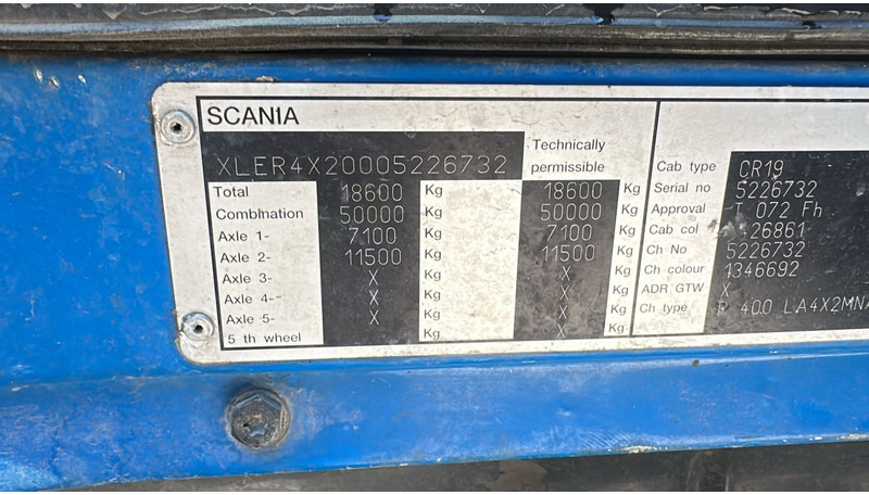 Vilkikas Scania R400 (MANUAL GEARBOX / RETARDER / BOITE MANUELLE / MANUAL): foto 20