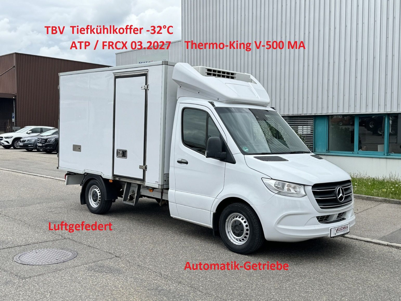 Mercedes-Benz Sprinter 316 Tiefkühl 3,3m TK V-500 MAX Luftgef. - Furgonas šaldytuvas: foto 1 Mercedes-Benz Sprinter 316 Tiefkühl 3,3m TK V-500 MAX Luftgef. - Furgonas šaldytuvas: foto 1
