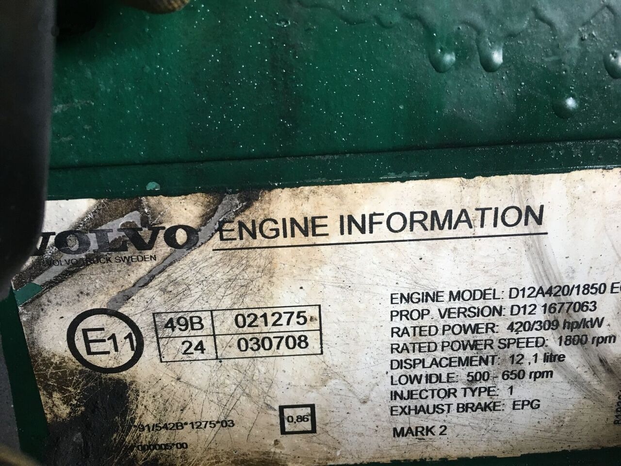 Volvo D12A Volvo - Variklis - Autobusas: foto 4 Volvo D12A Volvo - Variklis - Autobusas: foto 4