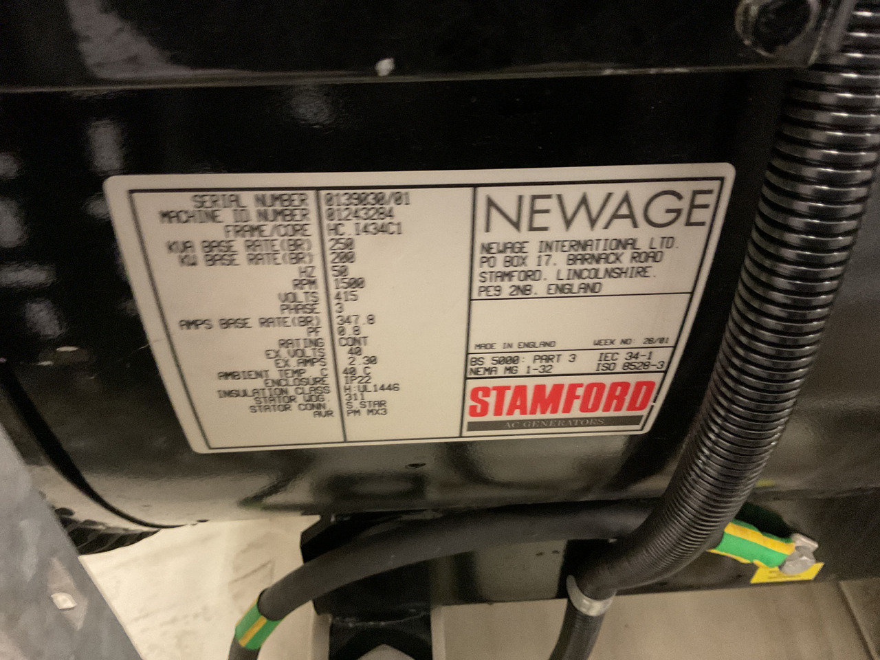 Perkins 250KVA, low standby hours and very complete. - Elektrinis generatorius: foto 5 Perkins 250KVA, low standby hours and very complete. - Elektrinis generatorius: foto 5