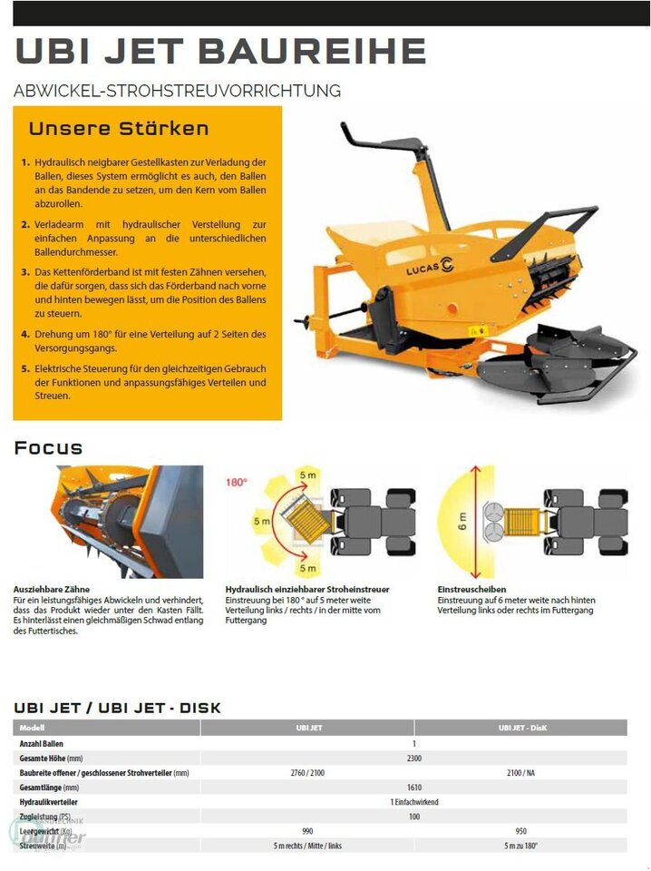 Lucas UBI JET Anbau Dreipunkt - Vyniotuvas: foto 1 Lucas UBI JET Anbau Dreipunkt - Vyniotuvas: foto 1