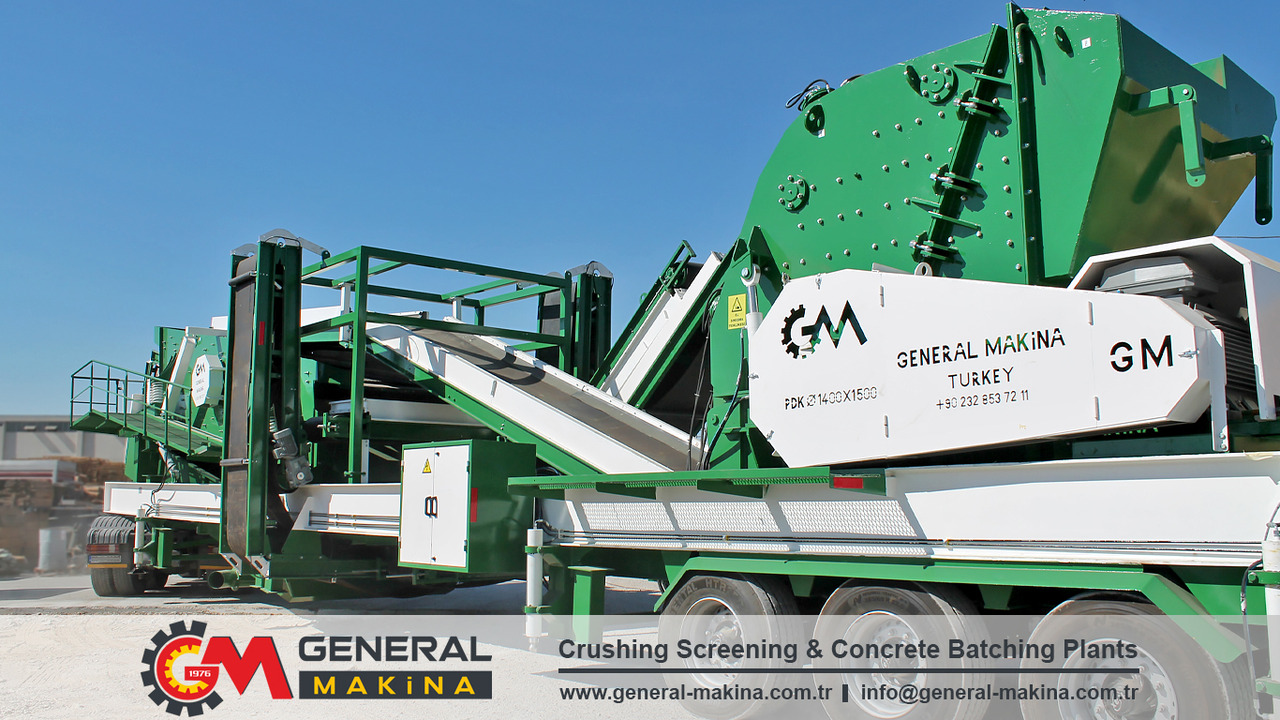 Nauja Žandikaulio trupintuvas GENERAL MAKİNA Mobile Crushing System With Jaw Crusher: foto 12
