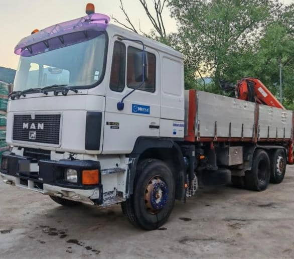 MAN 19.422 Truck with crane - Sunkvežimis su kranu: foto 1 MAN 19.422 Truck with crane - Sunkvežimis su kranu: foto 1