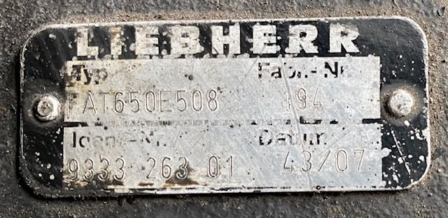 Liebherr Fahrantrieb FAT650E508. ID-Nr.933326301 - ID-Nr.90006861. PR754-990, RL64-1127, LU1050J-1014. #933326301.0194# - Šoninė pavara - Statybinė technika: foto 3 Liebherr Fahrantrieb FAT650E508. ID-Nr.933326301 - ID-Nr.90006861. PR754-990, RL64-1127, LU1050J-1014. #933326301.0194# - Šoninė pavara - Statybinė technika: foto 3