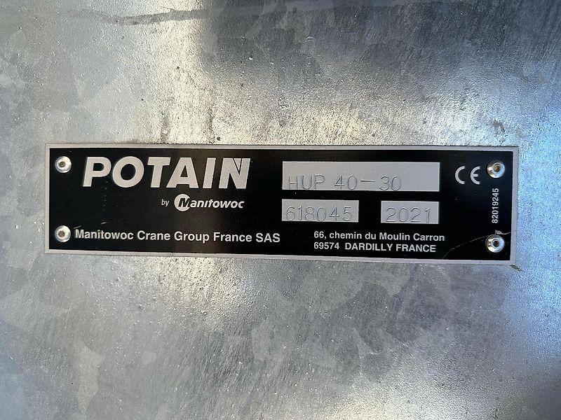 Potain HUP 40-30 - Greitai pastatomas bokštinis kranas: foto 4 Potain HUP 40-30 - Greitai pastatomas bokštinis kranas: foto 4