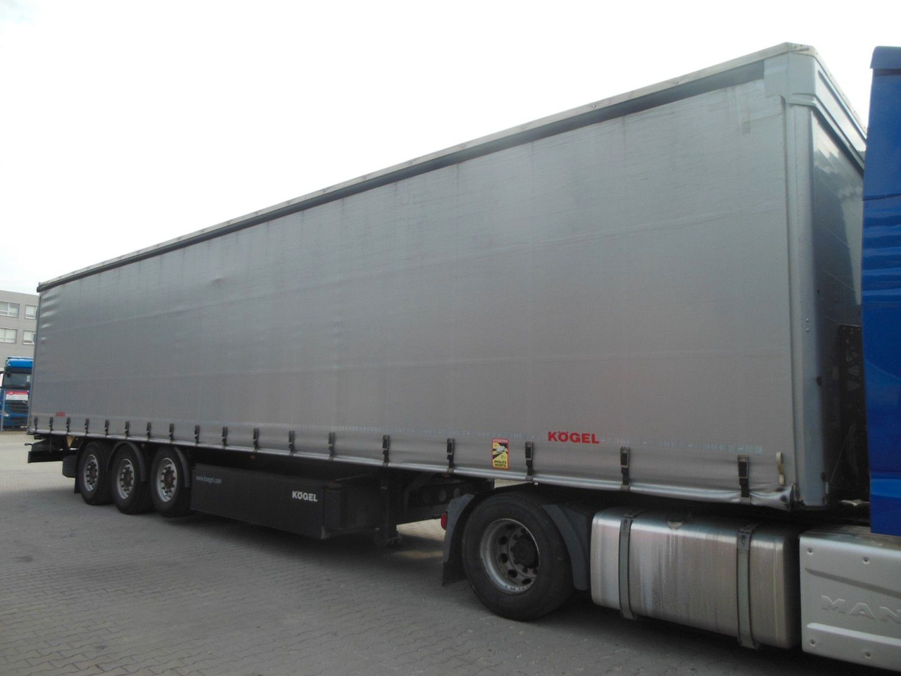 Kögel SN 24, SAF, PALETTEN BOX, - Tentinė puspriekabė: foto 2 Kögel SN 24, SAF, PALETTEN BOX, - Tentinė puspriekabė: foto 2