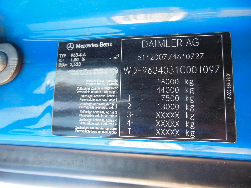 Vilkikas Mercedes-Benz 1845 ACTROS, STANDKLIMA: foto 21