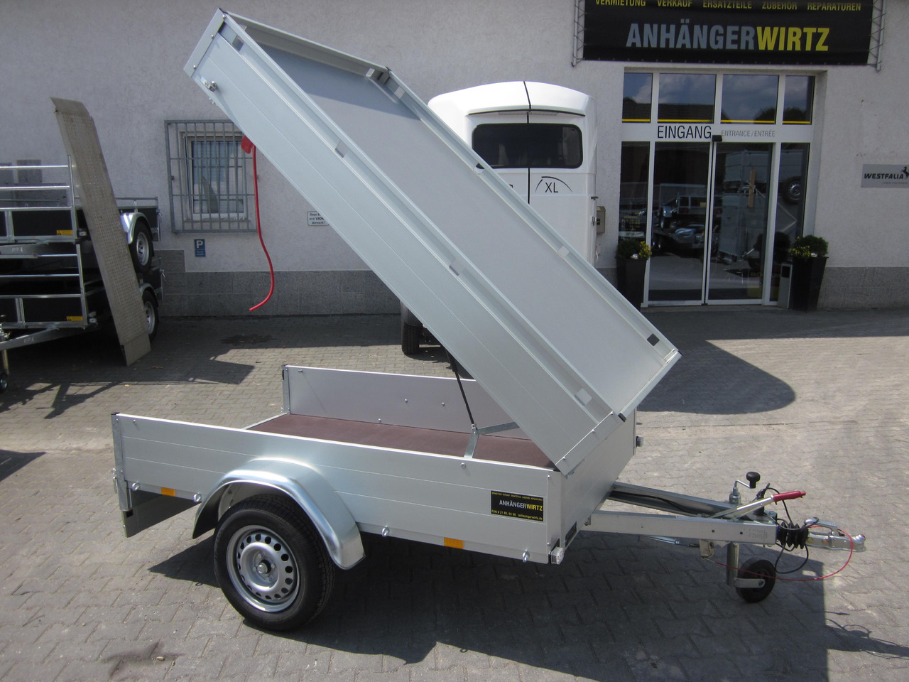 ALUBOXX Deckelanhänger GTB 1200 HT 251x126x48cm (S) 1160kg - Automobilinė priekaba: foto 1 ALUBOXX Deckelanhänger GTB 1200 HT 251x126x48cm (S) 1160kg - Automobilinė priekaba: foto 1