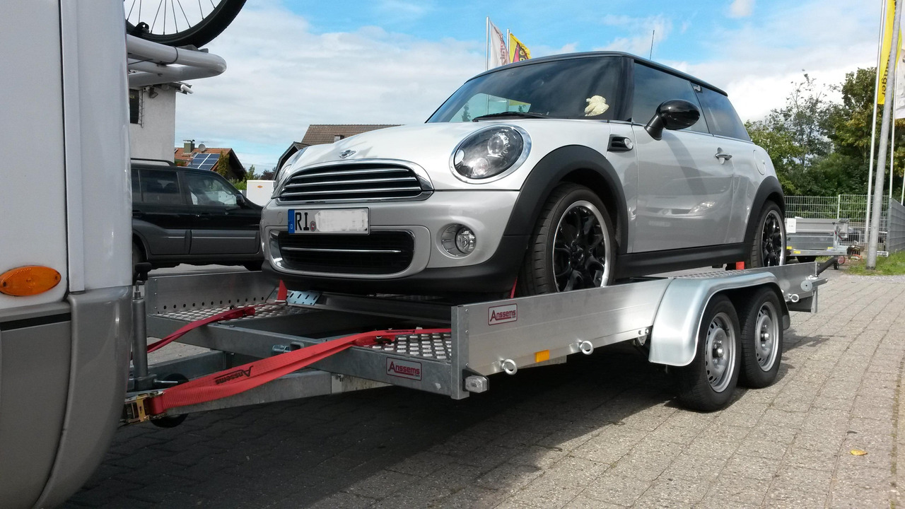 Anssems AMT ECO 2000 light 400x188x18cm (XL) Alurampen 2000kg Wohnmobilanhänger Januar Aktion - Autovežis priekaba: foto 1 Anssems AMT ECO 2000 light 400x188x18cm (XL) Alurampen 2000kg Wohnmobilanhänger Januar Aktion - Autovežis priekaba: foto 1