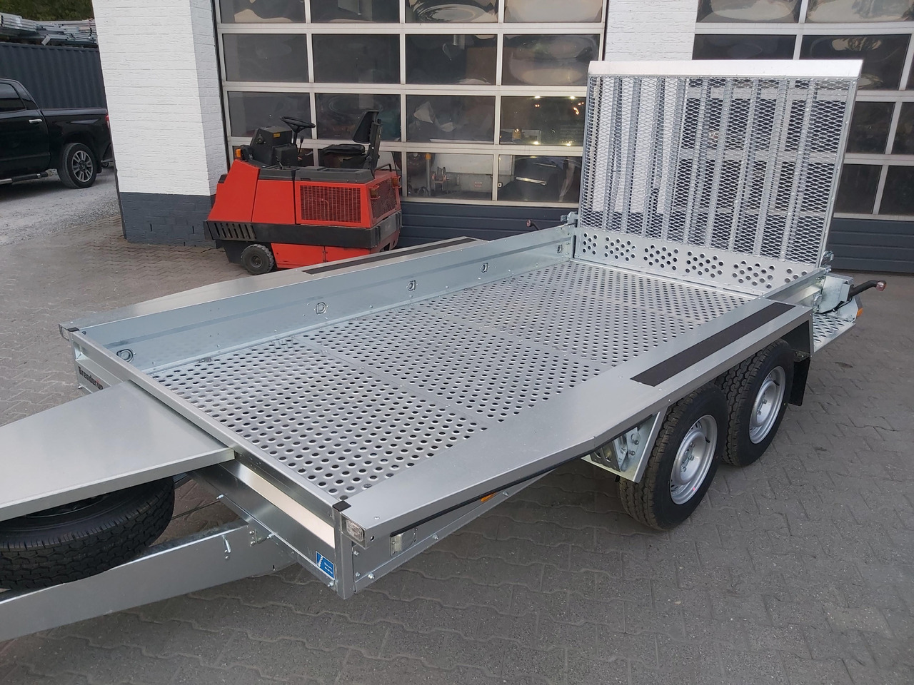 Priekaba spec technikai Brenderup MT 3651 MT3600 STB3500s 360x179x27cm Auffahrklappe Lochboden Stahl Reserverad 3500kg: foto 11