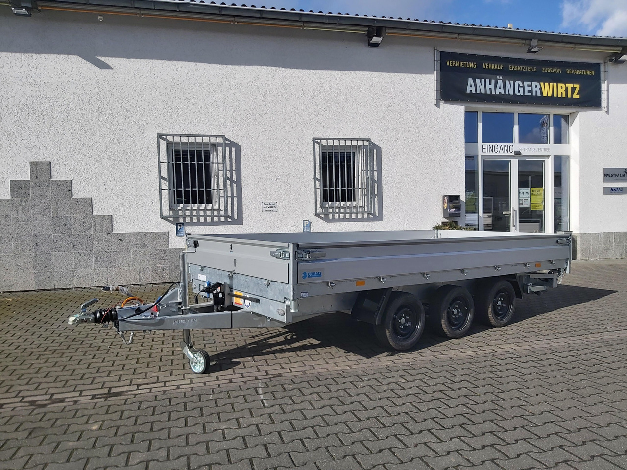 Hapert COBALT HM-3 405x200x30cm Ferro Elektro + NHP Rampen Heckstützen Tridem 3500kg Abverkauf - Savivartis priekaba: foto 2 Hapert COBALT HM-3 405x200x30cm Ferro Elektro + NHP Rampen Heckstützen Tridem 3500kg Abverkauf - Savivartis priekaba: foto 2
