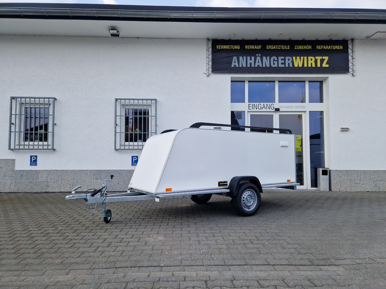 Kofferanhänger TF5 S Midi 300x110x90cm aero 100km/H 750kg - Furgonas priekaba: foto 1 Kofferanhänger TF5 S Midi 300x110x90cm aero 100km/H 750kg - Furgonas priekaba: foto 1