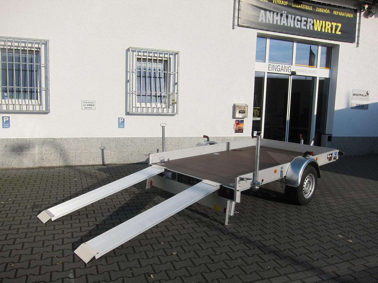 Smart Kleinwagen Transport Anhänger Koch Aluline 300x185x20cm 1500kg 100 km/H - Priekaba spec technikai: foto 2 Smart Kleinwagen Transport Anhänger Koch Aluline 300x185x20cm 1500kg 100 km/H - Priekaba spec technikai: foto 2