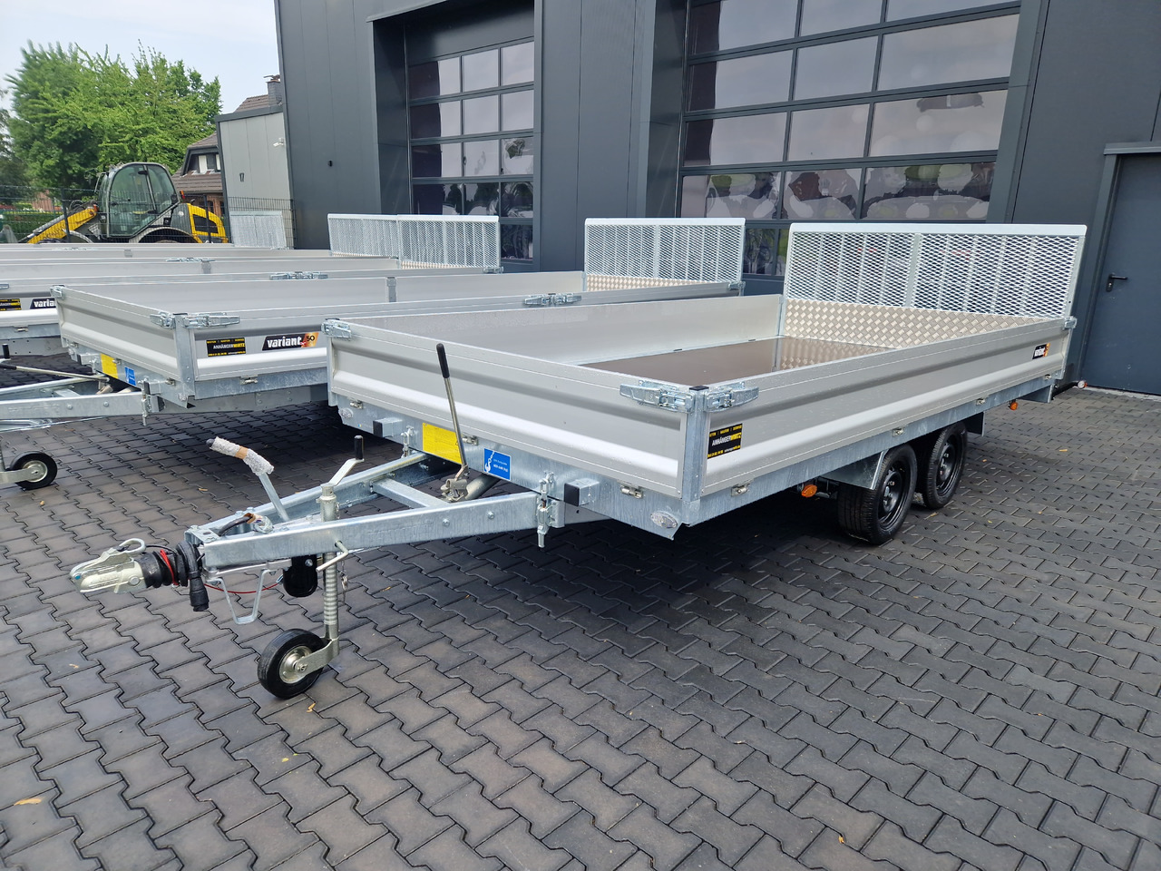 Variant Maschinentransporter 3542 UX Maxi Load Tandem Parabelfeder LED Felgen black 3500kg - Priekaba spec technikai: foto 1 Variant Maschinentransporter 3542 UX Maxi Load Tandem Parabelfeder LED Felgen black 3500kg - Priekaba spec technikai: foto 1