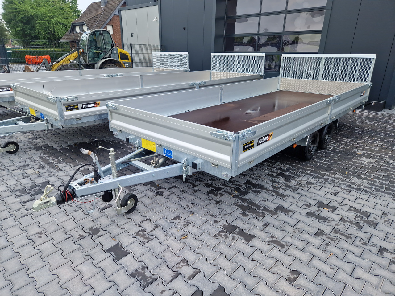 Variant Maschinentransporter 3552 UX Maxi Load 520x210x30cm Tandem Parabelfederung LED 3500kg - Priekaba spec technikai: foto 1 Variant Maschinentransporter 3552 UX Maxi Load 520x210x30cm Tandem Parabelfederung LED 3500kg - Priekaba spec technikai: foto 1