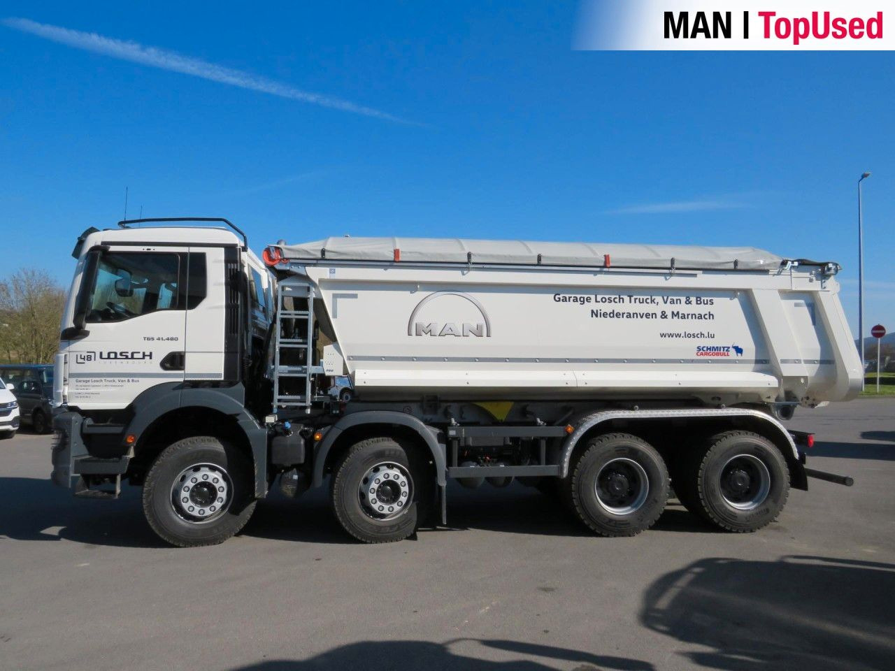 MAN TGS 41.480 8x4 BB CH Schmitz Muldenkipper - Nuožulnaus pakėlimo ant platformos sunkvežimis: foto 2 MAN TGS 41.480 8x4 BB CH Schmitz Muldenkipper - Nuožulnaus pakėlimo ant platformos sunkvežimis: foto 2