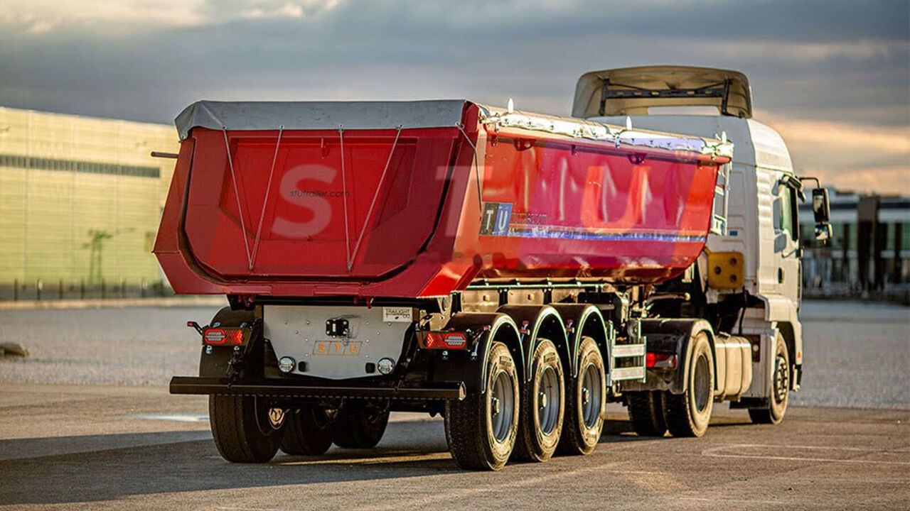 STU 3 AXLE TIPPER TRAILER / 3 ESSİEUX REMORQUE BENNE - Savivartis puspriekabė: foto 1 STU 3 AXLE TIPPER TRAILER / 3 ESSİEUX REMORQUE BENNE - Savivartis puspriekabė: foto 1