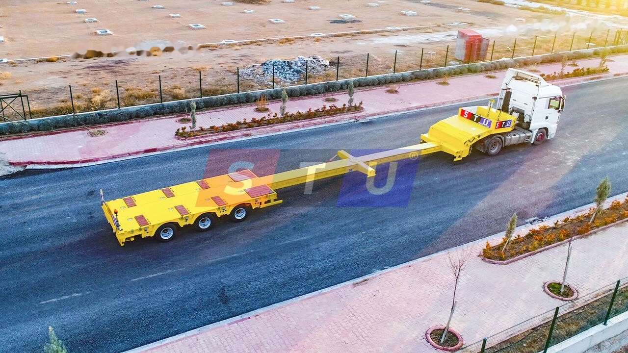 STU 3 Axle Hydraulic Steering Low Loader - Žemo profilio platforma puspriekabė: foto 1 STU 3 Axle Hydraulic Steering Low Loader - Žemo profilio platforma puspriekabė: foto 1