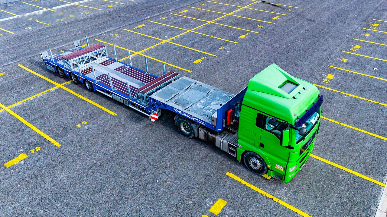 STU 3 Axle Hydraulic Steering Low Loader - Žemo profilio platforma puspriekabė: foto 5 STU 3 Axle Hydraulic Steering Low Loader - Žemo profilio platforma puspriekabė: foto 5