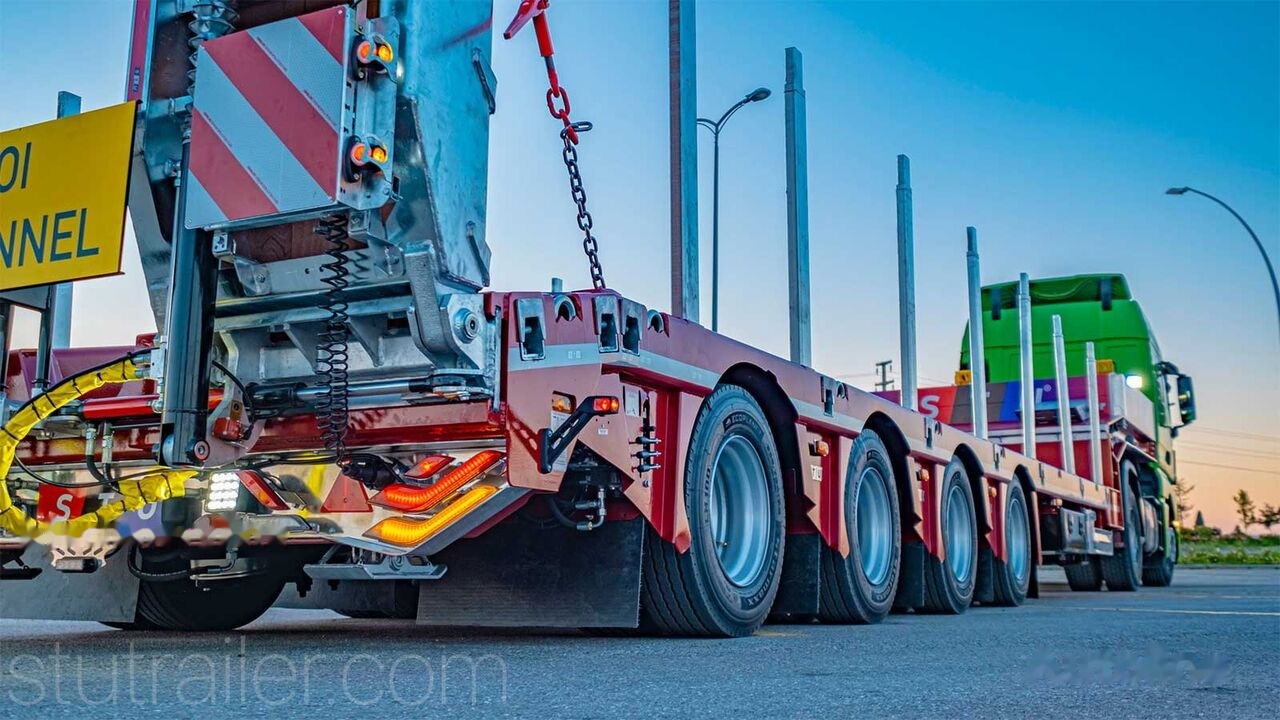 STU 4 Axle Extendable Lowbed Trailer - Žemo profilio platforma puspriekabė: foto 3 STU 4 Axle Extendable Lowbed Trailer - Žemo profilio platforma puspriekabė: foto 3