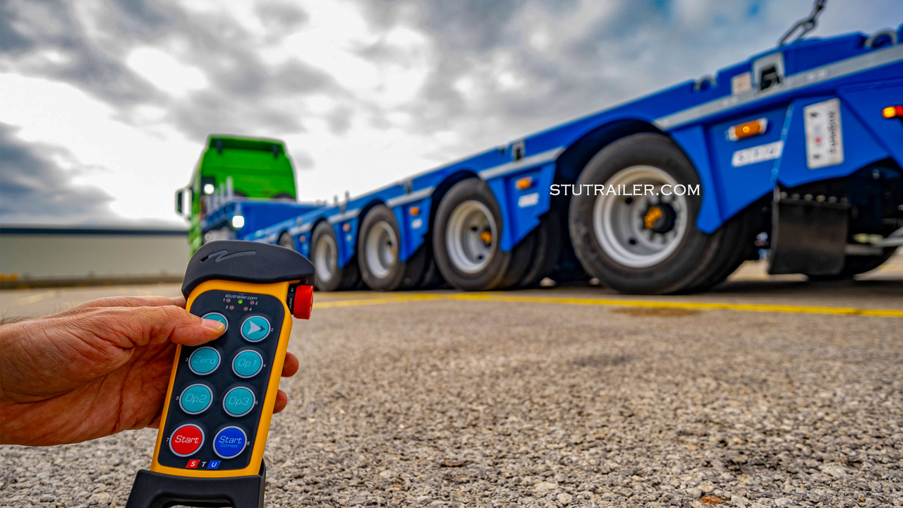 STU 5 Axle Hydraulic Steering Extendable Low Laoder - Žemo profilio platforma puspriekabė: foto 4 STU 5 Axle Hydraulic Steering Extendable Low Laoder - Žemo profilio platforma puspriekabė: foto 4