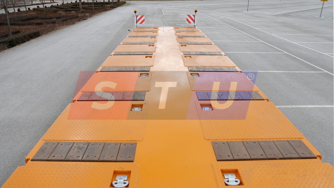 STU 8 AXLE LOWBED- HYDRAULIC STEERING AXLES / 8 ESSİEUX SURBAISSES-E - Žemo profilio platforma puspriekabė: foto 5 STU 8 AXLE LOWBED- HYDRAULIC STEERING AXLES / 8 ESSİEUX SURBAISSES-E - Žemo profilio platforma puspriekabė: foto 5