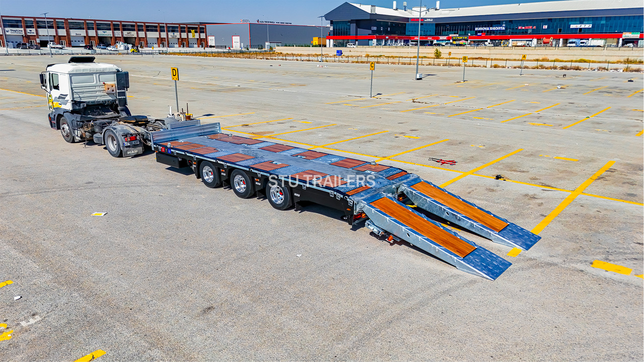 STU Drawbar Trailer - Center Axle - Žemo profilio platforma priekaba: foto 1 STU Drawbar Trailer - Center Axle - Žemo profilio platforma priekaba: foto 1