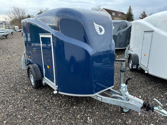Cheval Liberte Debon Fourgon Cargo 2 Poly + Türe blau 1300 kg, 100 km/h, 300x155x168cm - Furgonas priekaba: foto 1 Cheval Liberte Debon Fourgon Cargo 2 Poly + Türe blau 1300 kg, 100 km/h, 300x155x168cm - Furgonas priekaba: foto 1