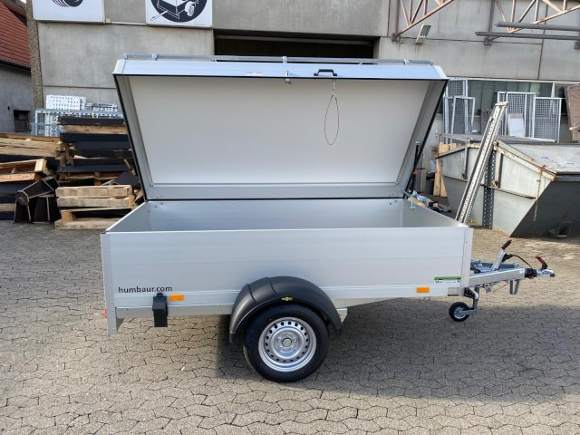 Humbaur HA 132513-5 mit Holz-Alu Deckel mit Reling 1300 kg, 2510 x 1310 x 500mm, 100 km/h - Automobilinė priekaba: foto 5 Humbaur HA 132513-5 mit Holz-Alu Deckel mit Reling 1300 kg, 2510 x 1310 x 500mm, 100 km/h - Automobilinė priekaba: foto 5