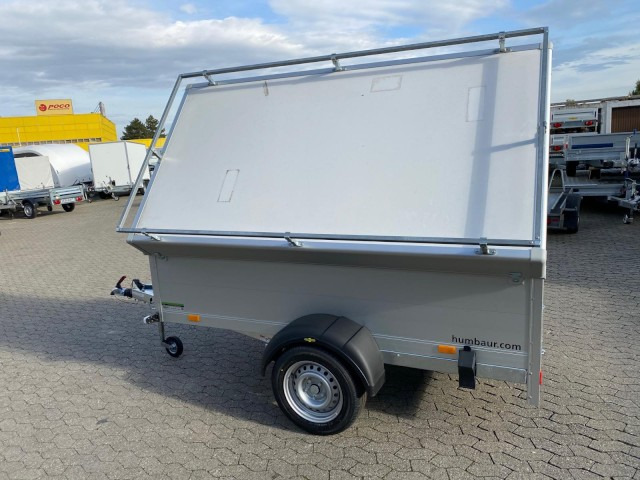 Humbaur HA 132513-5 mit Holz-Alu Deckel mit Reling 1300 kg, 2510 x 1310 x 500mm, 100 km/h - Automobilinė priekaba: foto 2 Humbaur HA 132513-5 mit Holz-Alu Deckel mit Reling 1300 kg, 2510 x 1310 x 500mm, 100 km/h - Automobilinė priekaba: foto 2