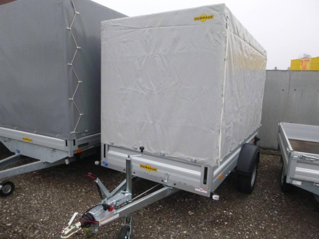 Humbaur HA 133015 mit KV, 1300 kg, 3030 x 1500 x 350 mm mit Hochplane 180 cm - Automobilinė priekaba: foto 3 Humbaur HA 133015 mit KV, 1300 kg, 3030 x 1500 x 350 mm mit Hochplane 180 cm - Automobilinė priekaba: foto 3
