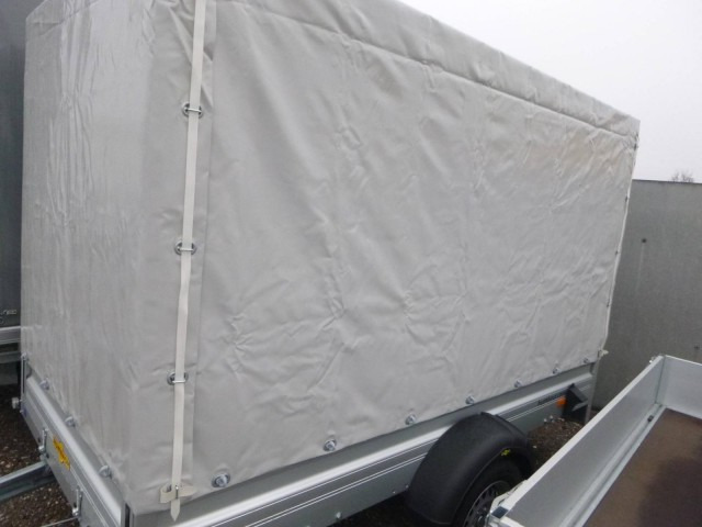 Humbaur HA 133015 mit KV, 1300 kg, 3030 x 1500 x 350 mm mit Hochplane 180 cm - Automobilinė priekaba: foto 4 Humbaur HA 133015 mit KV, 1300 kg, 3030 x 1500 x 350 mm mit Hochplane 180 cm - Automobilinė priekaba: foto 4
