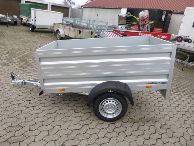 Humbaur HA 752111 mit Bordwandaufsatz Alu, 750 kg, 2050 x 1100 x 350 mm - Automobilinė priekaba: foto 2 Humbaur HA 752111 mit Bordwandaufsatz Alu, 750 kg, 2050 x 1100 x 350 mm - Automobilinė priekaba: foto 2