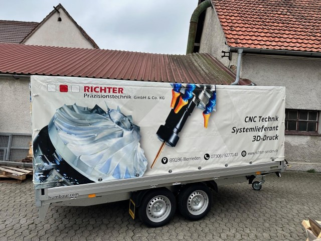 Humbaur HT 253118 Hochlader 2,5 to. mit Hochplane 200 cm, Digitaldruck - Automobilinė priekaba: foto 3 Humbaur HT 253118 Hochlader 2,5 to. mit Hochplane 200 cm, Digitaldruck - Automobilinė priekaba: foto 3
