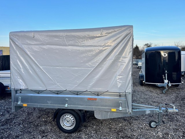 Neptun GN124, N7-263 KPS, 750 kg 2630 x 1450 x 400 mm, mit Hochplane 160 cm - Automobilinė priekaba: foto 3 Neptun GN124, N7-263 KPS, 750 kg 2630 x 1450 x 400 mm, mit Hochplane 160 cm - Automobilinė priekaba: foto 3