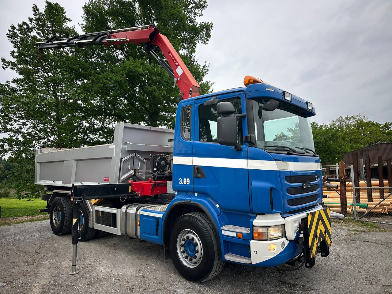 SCANIA G440 6x4 Kran+Kipper ORG-km 57.000 - Savivartis sunkvežimis, Sunkvežimis su kranu: foto 3 SCANIA G440 6x4 Kran+Kipper ORG-km 57.000 - Savivartis sunkvežimis, Sunkvežimis su kranu: foto 3