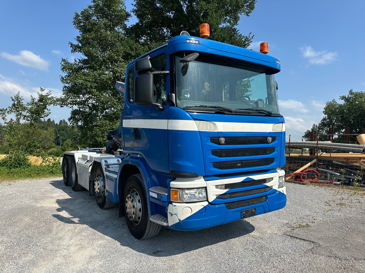 SCANIA G450 8x4 Hiab - Hook-lift sunkvežimis: foto 3 SCANIA G450 8x4 Hiab - Hook-lift sunkvežimis: foto 3