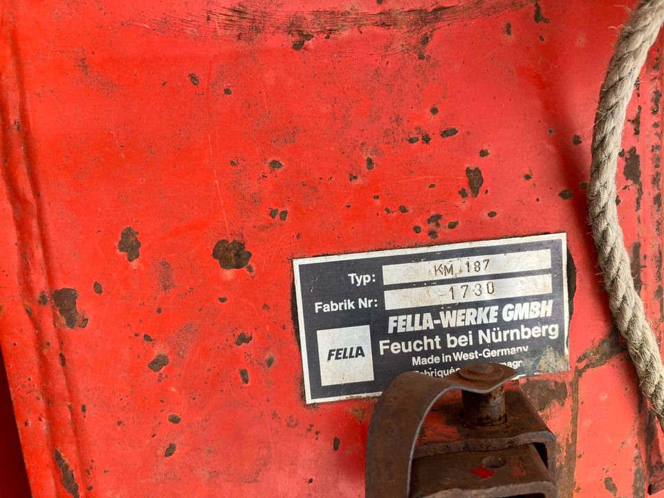 Heckmähwerk Fella KM 187 Trommelmäher 1,80m - Šienapjovė: foto 5 Heckmähwerk Fella KM 187 Trommelmäher 1,80m - Šienapjovė: foto 5