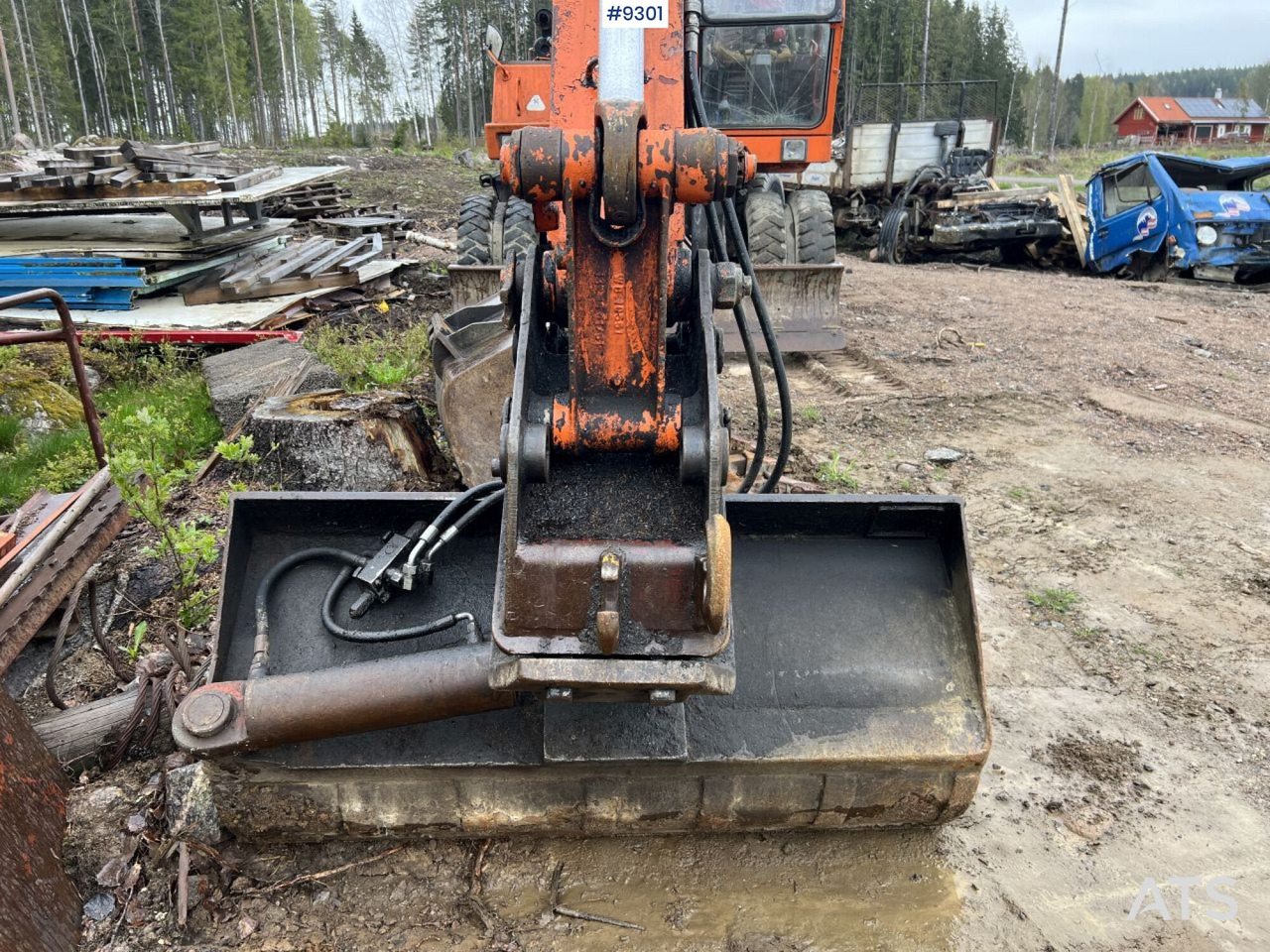 Atlas 1302 E Wheeled excavator with attachments (VIDEO) lizingą Atlas 1302 E Wheeled excavator with attachments (VIDEO): foto 16
