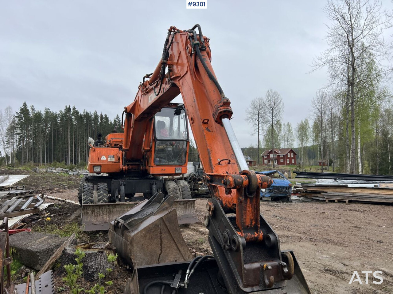 Atlas 1302 E Wheeled excavator with attachments (VIDEO) lizingą Atlas 1302 E Wheeled excavator with attachments (VIDEO): foto 15