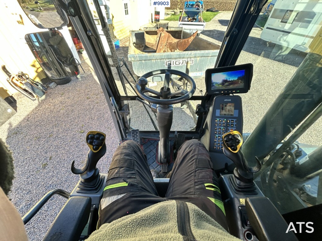 Atlas 160 wheel excavator with tiltrotator and attachments lizingą Atlas 160 wheel excavator with tiltrotator and attachments: foto 6