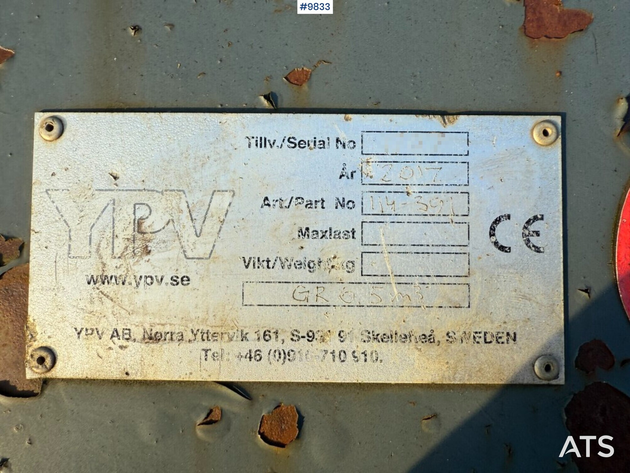 Bucket YPV GR 6.5m3 Large large BM - Krautuvo kaušas: foto 5 Bucket YPV GR 6.5m3 Large large BM - Krautuvo kaušas: foto 5