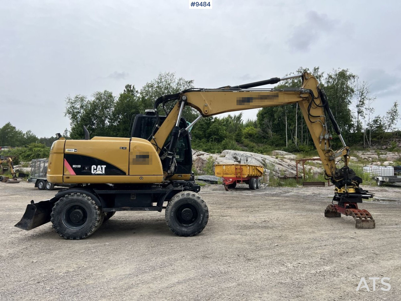 CAT M313D with tipping wagon and attachments (VIDEO) - Ratinis ekskavatorius: foto 3 CAT M313D with tipping wagon and attachments (VIDEO) - Ratinis ekskavatorius: foto 3