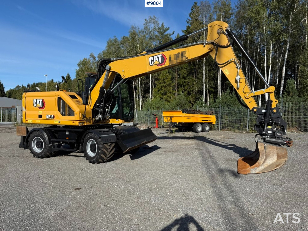 CAT M316 wheel excavator with tiltrotator, 3D excavation system, and grader bucket - Ratinis ekskavatorius: foto 1 CAT M316 wheel excavator with tiltrotator, 3D excavation system, and grader bucket - Ratinis ekskavatorius: foto 1