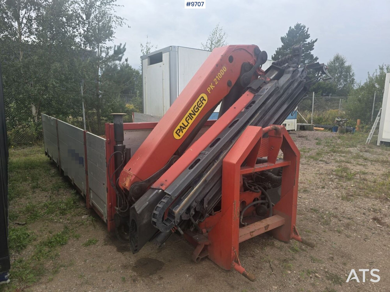Crane flatbed Palfinger 21 t/m - Bortinis kėbulas: foto 1 Crane flatbed Palfinger 21 t/m - Bortinis kėbulas: foto 1