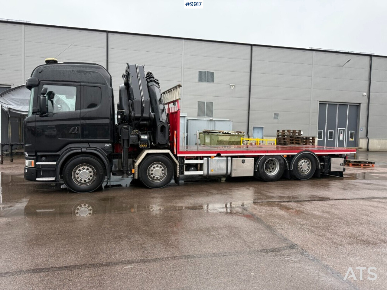 Crane truck/Flatbed truck Scania R520 8X2*6 HIAB XS 855E-8 HIPRO - Platforminis/ Bortinis sunkvežimis, Sunkvežimis su kranu: foto 2 Crane truck/Flatbed truck Scania R520 8X2*6 HIAB XS 855E-8 HIPRO - Platforminis/ Bortinis sunkvežimis, Sunkvežimis su kranu: foto 2