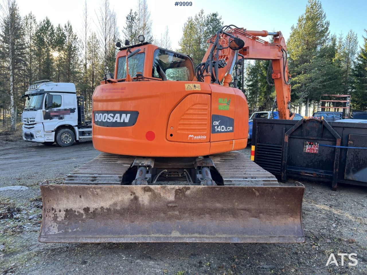 Doosan DX140LCR-3 Excavator with rotator - Vikšrinis ekskavatorius: foto 5 Doosan DX140LCR-3 Excavator with rotator - Vikšrinis ekskavatorius: foto 5